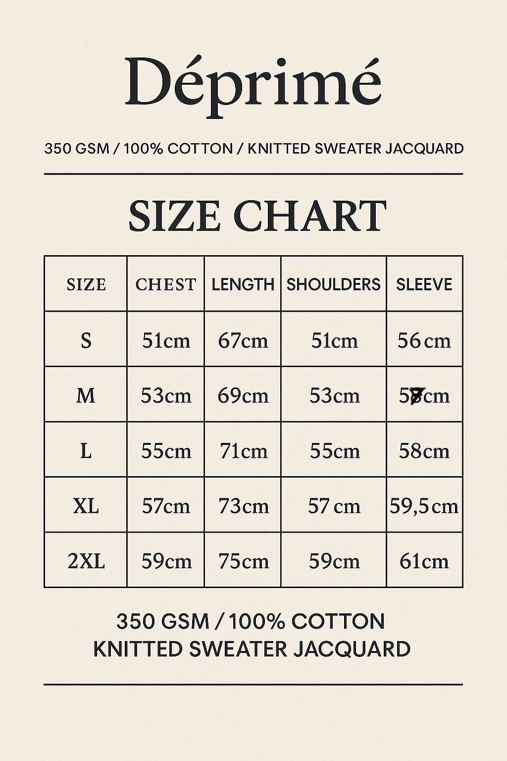 DEPRIME TOJI KNITTED SWEATER