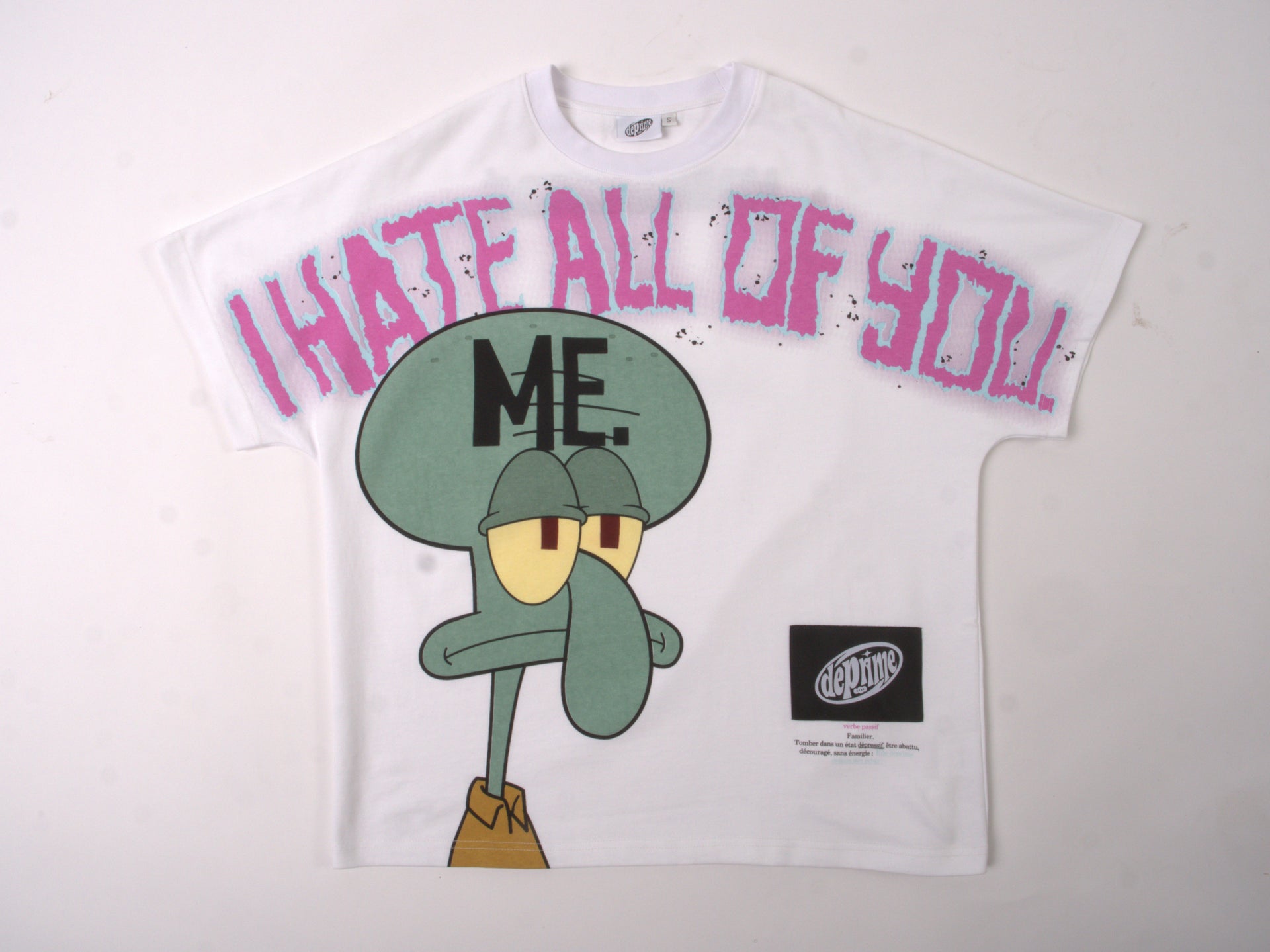 DEPRIME SQUIDWARD BOXCUT TSHIRT